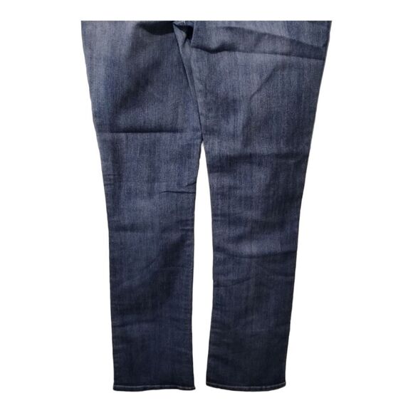 Maurices Slim Boot Midrise Denim Flex Medium Wash Embroidered Pocket Sz 8 LONG - Picture 5 of 11